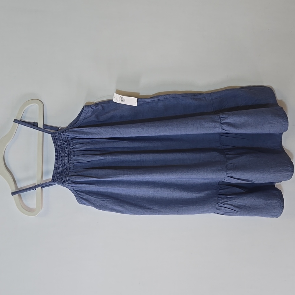 Old Navy Girl's Chambray Tank Dress Size 6/7 Blue‎